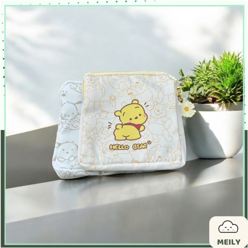 Bóp ví đựng tiền,Túi đựng đồ cầm tay vải nilon TB07