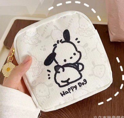 Bóp ví đựng tiền,Túi đựng đồ cầm tay vải nilon TB07 - Cún