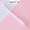 Bút bi bấm màu Pastel mực gel B35 - Trắng