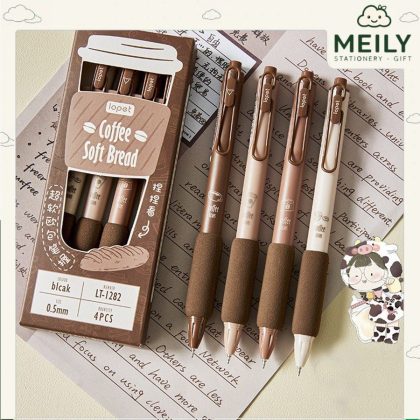 Bút bi bấm mực gel Soft Bread B71