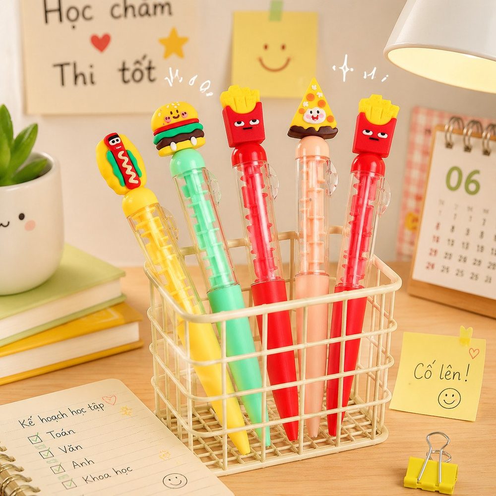 Bút Bi Dễ Thương Đồ Ăn Nhanh 0.7mm B199