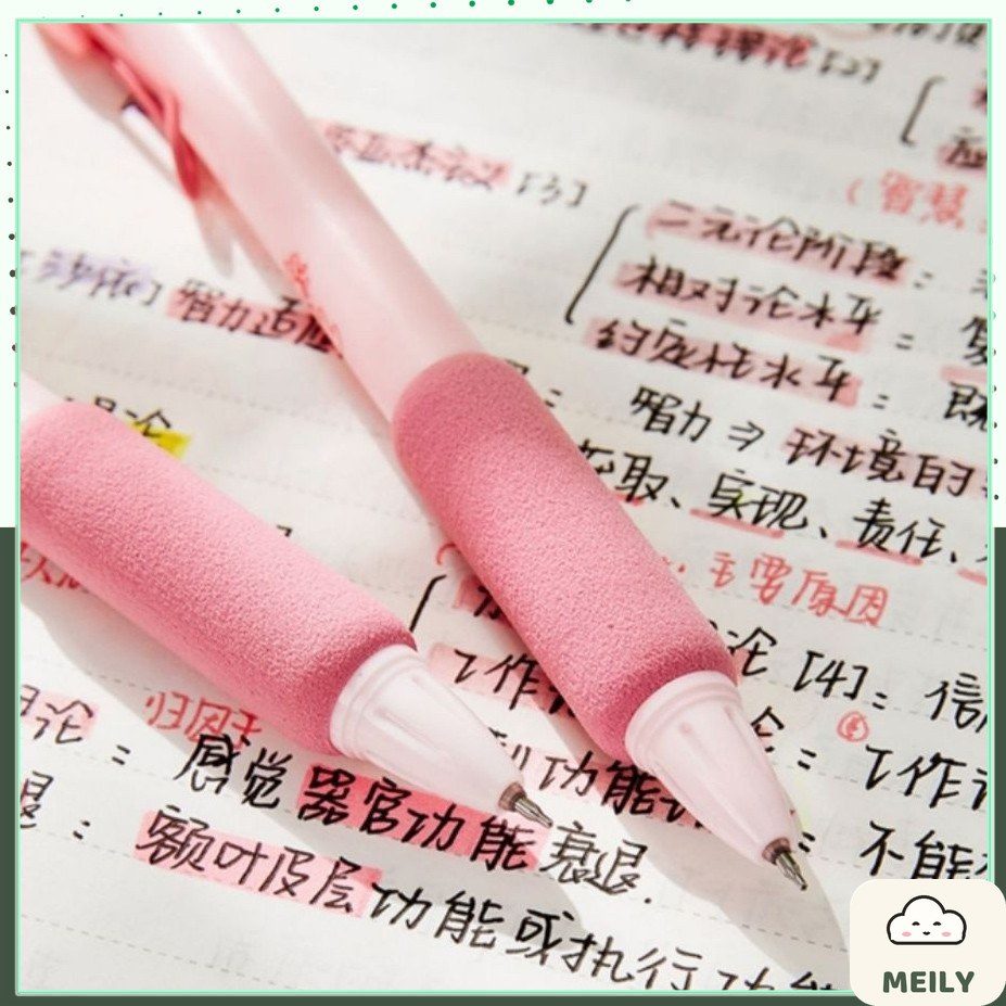 Bút bi Lopet thỏ anh đào cài kim loại hồng ngòi 0.5mm B84