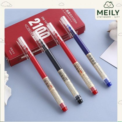 Bút bi mực gel style thanh lịch Nhật Bản, ngòi 0.5mm, mực xanh/đen/đỏ B65