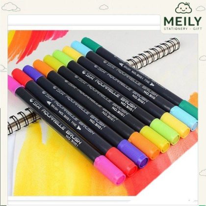 Bút brush 2 đầu gồm 1 đầu lông mềm + 1 đầu fine B01