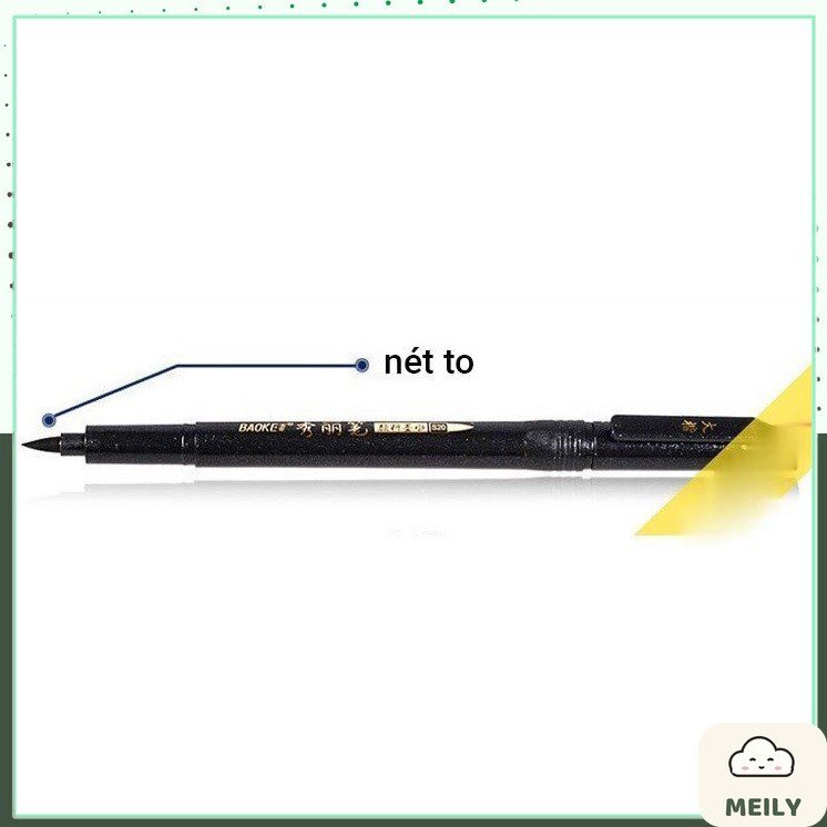 Bút brush calligraphy Baoke ngòi cọ lông nét thanh nét đậm B15