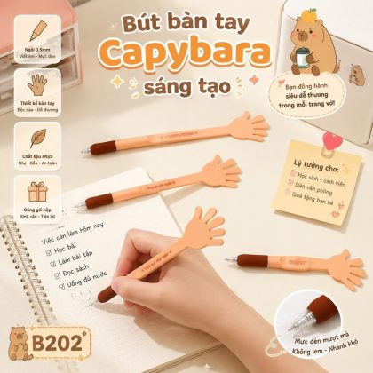 Bút Capybara B202 Hình Bàn Tay Hoạt