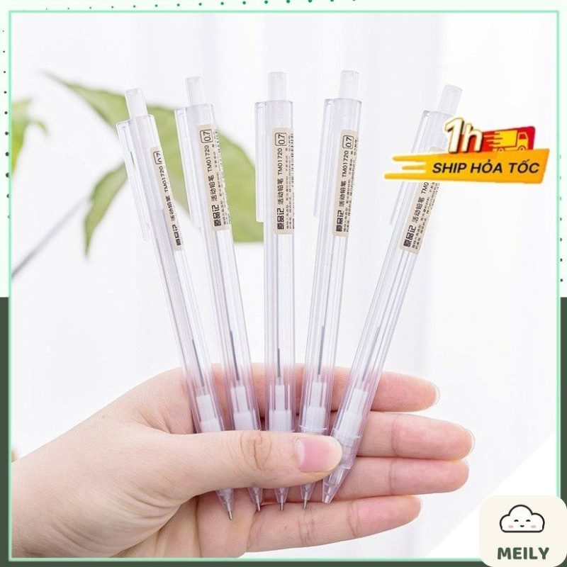 Bút chì bấm thân trong suốt ngòi 0.5mm/0.7mm B08