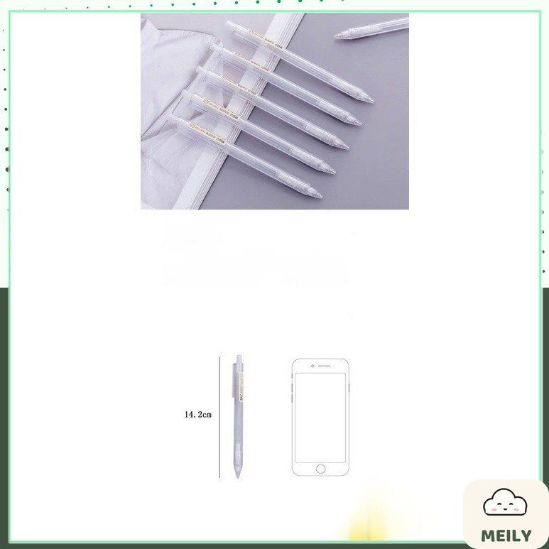 Bút chì bấm thân trong suốt ngòi 0.5mm/0.7mm B08