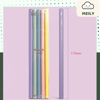 Bút chì Deli gỗ HB 2B thân pastel