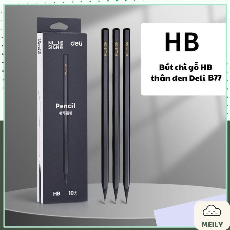 Bút chì HB/2B gỗ thân nhiều màu pastel B75