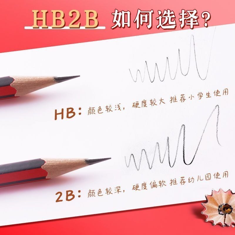 Bút chì HB gỗ lục giác dài 178mm nét dễ viết