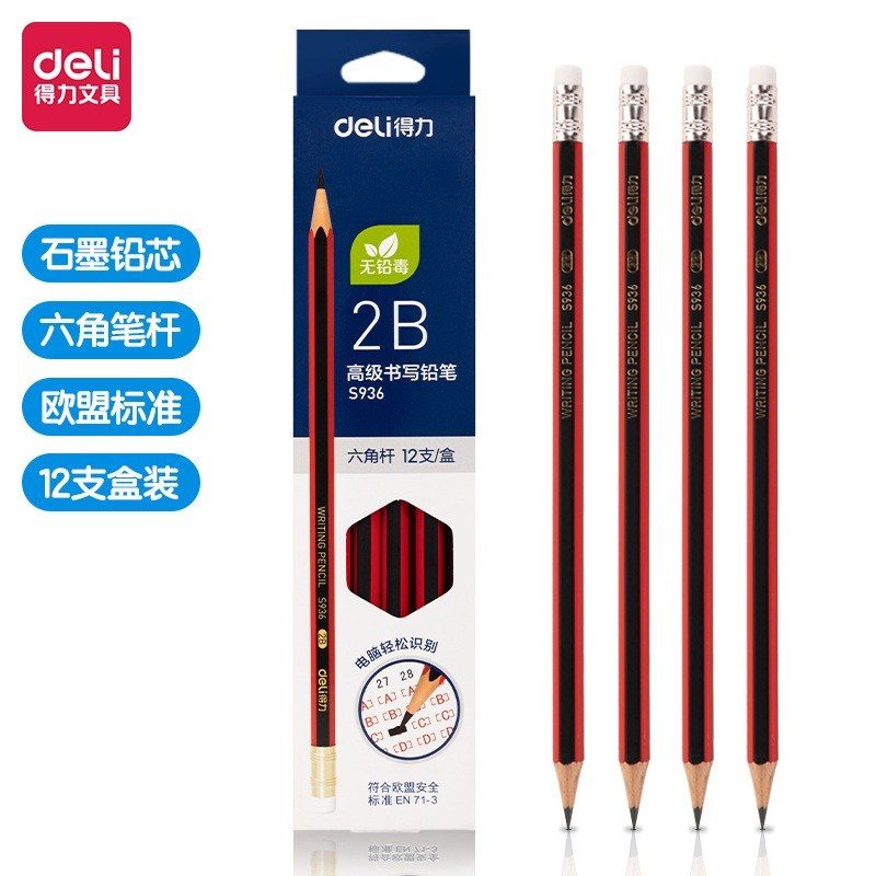Bút chì HB gỗ lục giác dài 178mm nét dễ viết