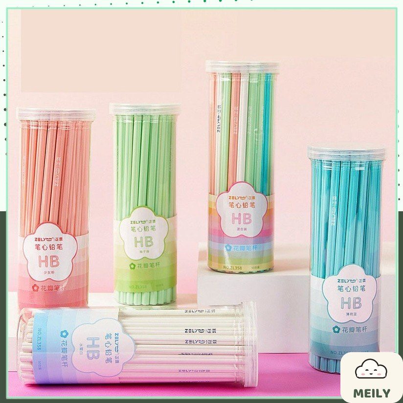 Bút chì HB hình hoa , Bút chì gỗ thiết kế độc đáo lạ mắt dành cho học sinh sinh