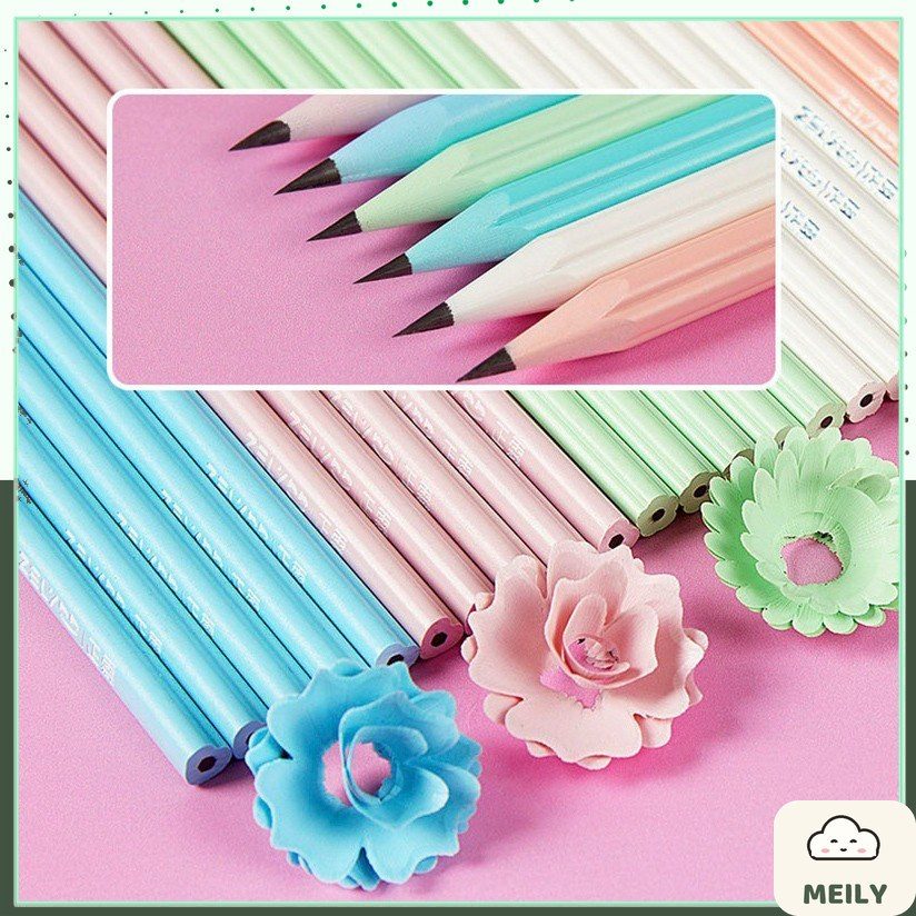 Bút chì HB hình hoa , Bút chì gỗ thiết kế độc đáo lạ mắt dành cho học sinh sinh