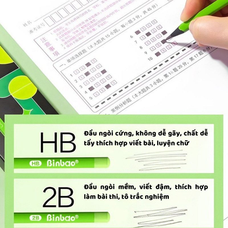 Bút Chì Học Sinh SunnyBelt 2B HB - Mã B185