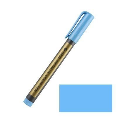 Bút dạ Marker nét 2mm màu nhũ Sta Metallic - Bút dạ Sta Metallic 2mm 8151-3 Xanh dương