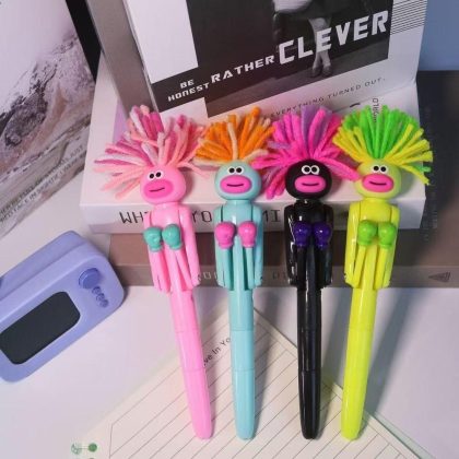 Bút Đấm Bốc Hoạt Hình Viết Mượt Ngòi 1.0mm Bút Bi Giải Trí Cho Học Sinh Sinh