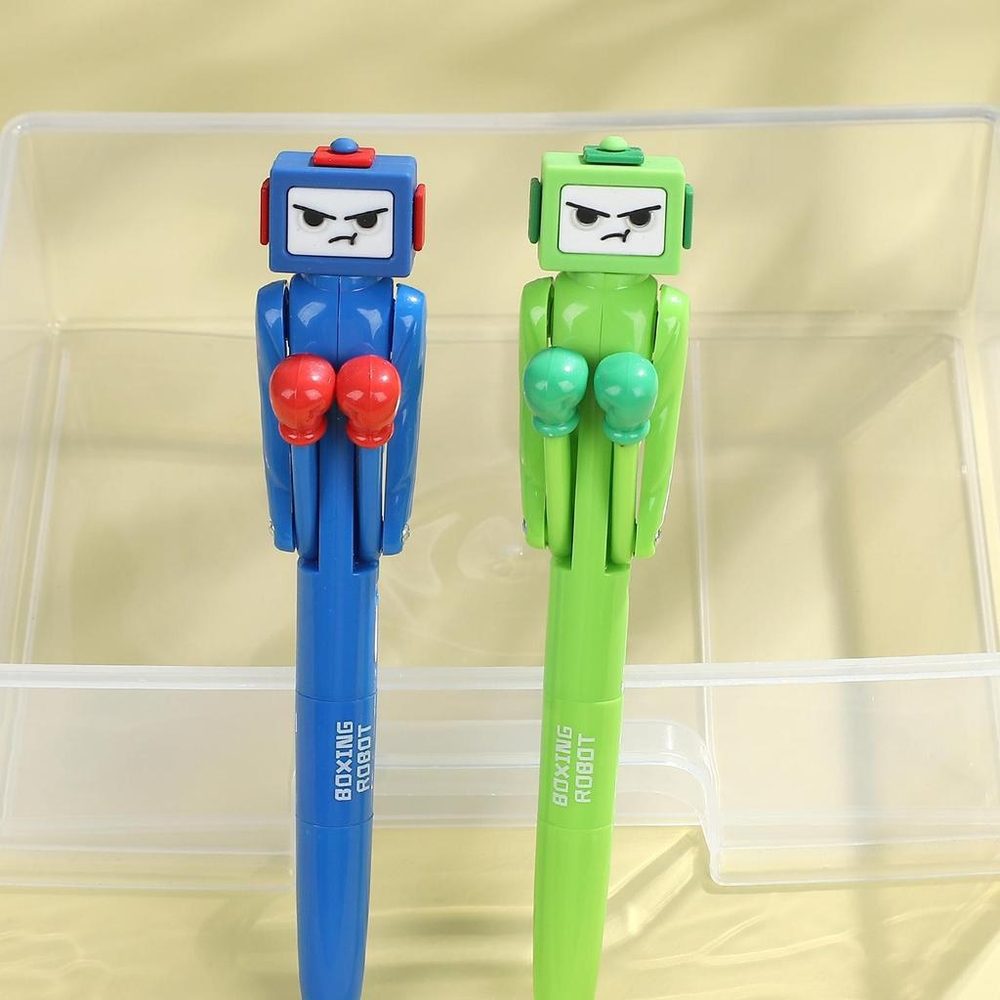 Bút Đấm Bốc Hoạt Hình Viết Mượt Ngòi 1.0mm Bút Bi Giải Trí Cho Học Sinh Sinh