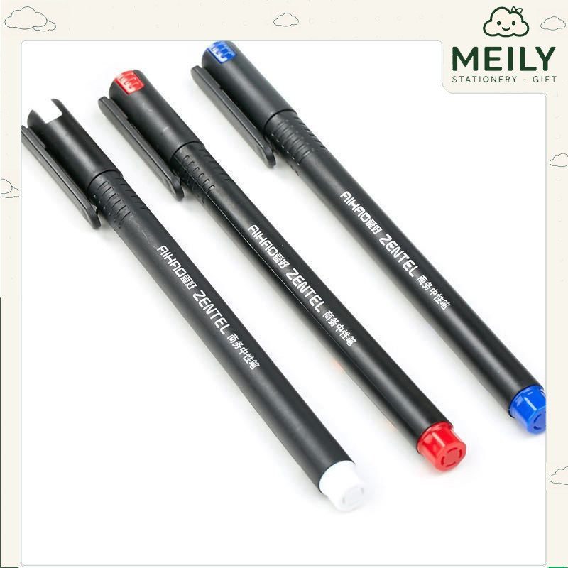 Bút gel 0.5mm mực đen/ xanh/ đỏ B45