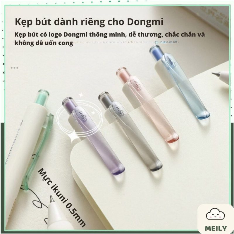 Bút gel bấm Domi đệm cao su nghệ thuật phục hưng DM-802 B143