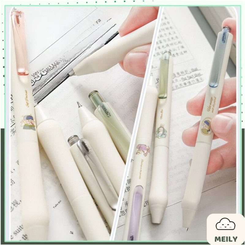 Bút gel bấm Domi đệm cao su nghệ thuật phục hưng DM-802 B143