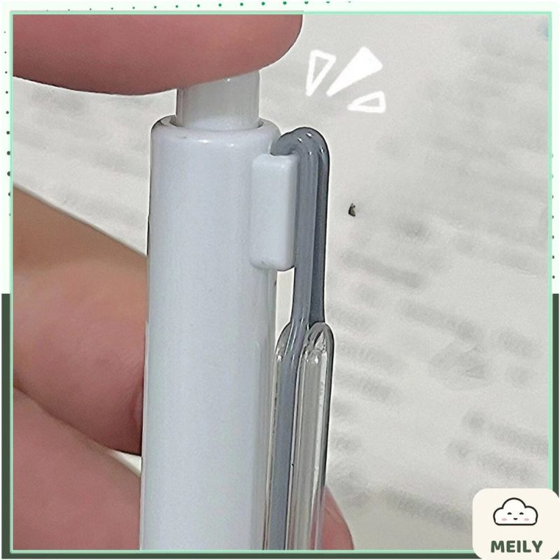 Bút gel bấm không tiếng động Languo ngòi ST mực đen B130