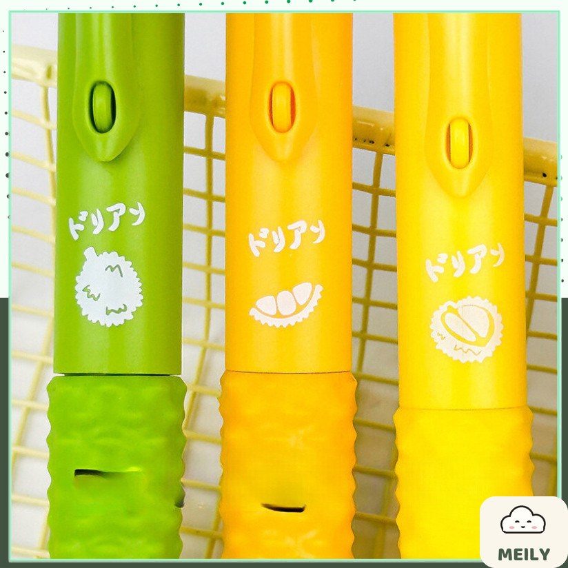 Bút gel bấm mực đen ngòi 0.5mm sầu riêng Mura B128
