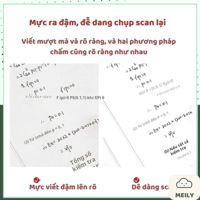 Bút Gel Deli Bi Nước Viết Bấm Mực Gel S08
