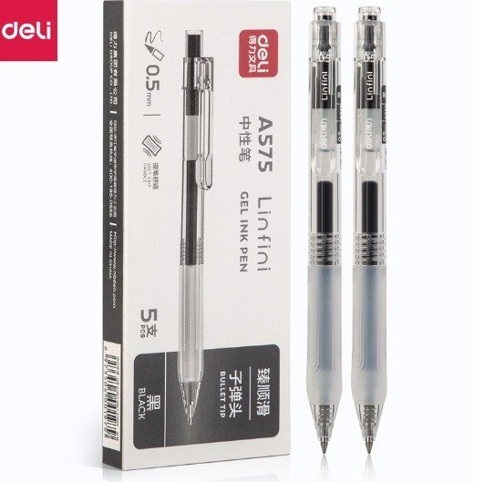 Bút gel Deli siêu mượt A575 - Bút gel Deli A575 mực đen