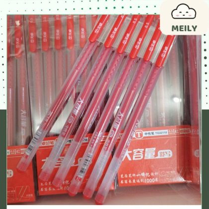 Bút gel đệm tay nhưa mưc đen B112 ngòi 0.5mm