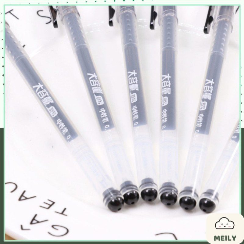 Bút gel đệm tay nhưa mưc đen B112 ngòi 0.5mm