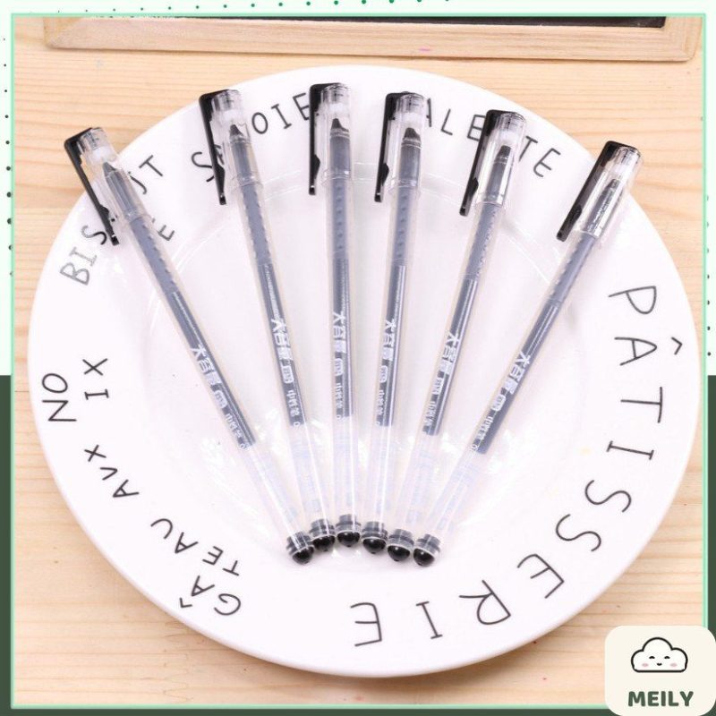Bút gel đệm tay nhưa mưc đen B112 ngòi 0.5mm