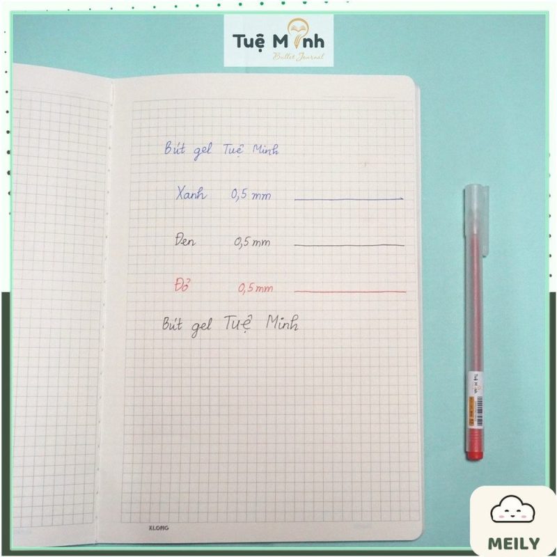 Bút gel nét đều siêu mượt TUE MINH ngòi 0