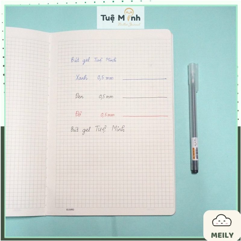 Bút gel nét đều siêu mượt TUE MINH ngòi 0