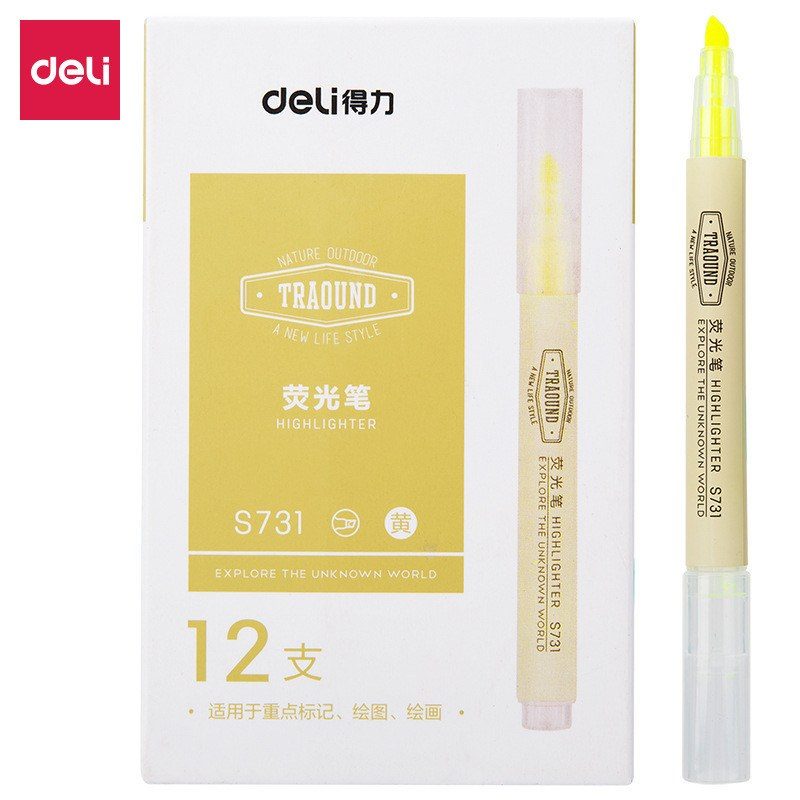 Bút highlight Deli S731