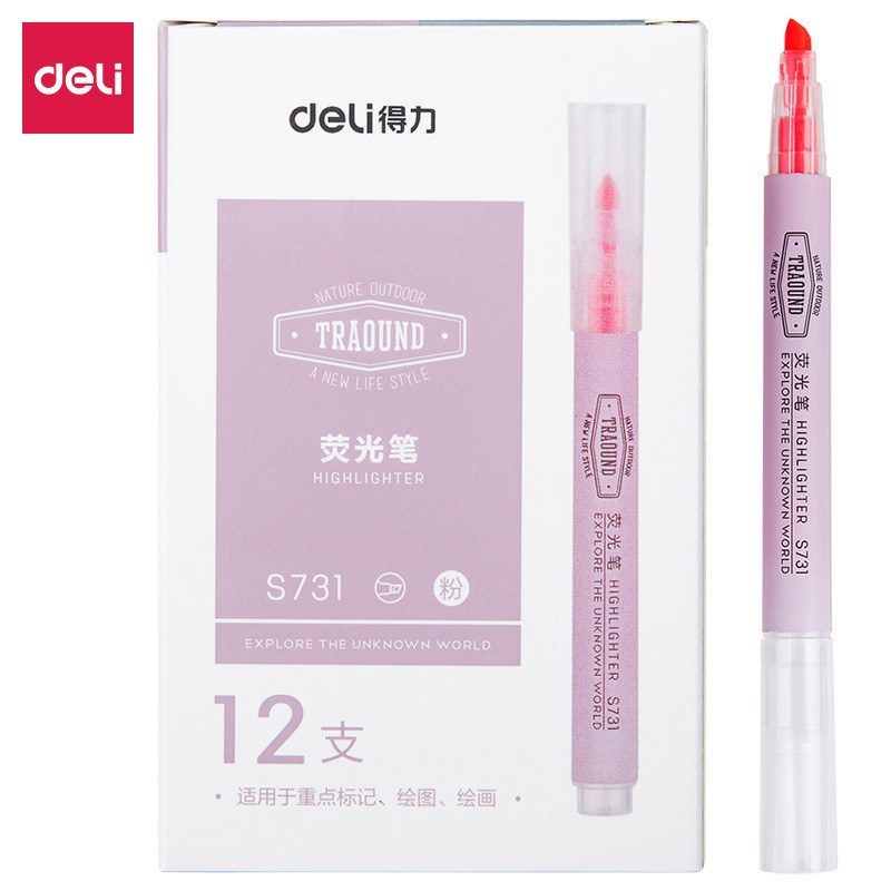 Bút highlight Deli S731