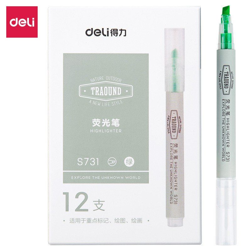 Bút highlight Deli S731