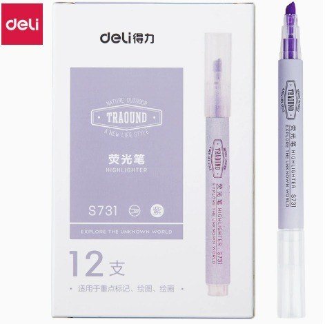 Bút highlight Deli S731 - Màu tím