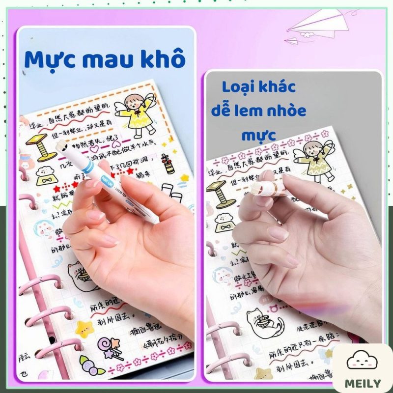 Bút highlight HI11 ngòi lăn bút hai