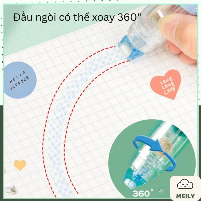 Bút keo dính đầu bấm tiện lợi B115