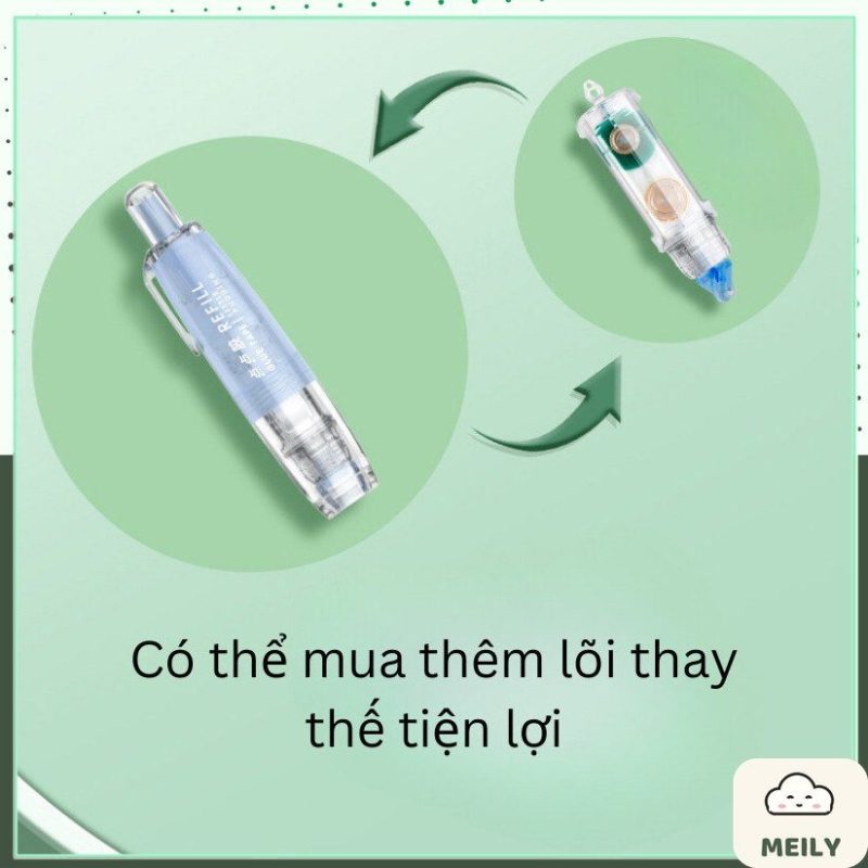 Bút keo dính đầu bấm tiện lợi B115