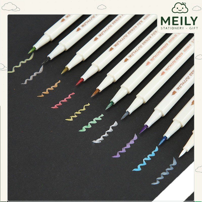 Bút lông ngòi mềm Brush Metallic 6551BR nhiều màu