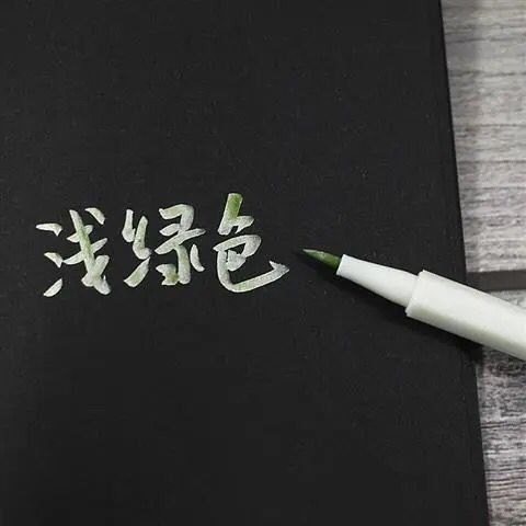 Bút lông ngòi mềm Brush Metallic 6551BR nhiều màu - Bút lông ngòi mềm 6551BR-5 Xanh lá nhạt