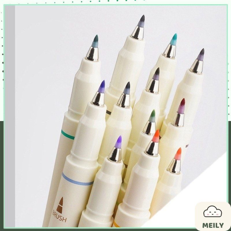 Bút lông Soft tips viết calligraphy nét thanh nét đậm ngòi brush B24