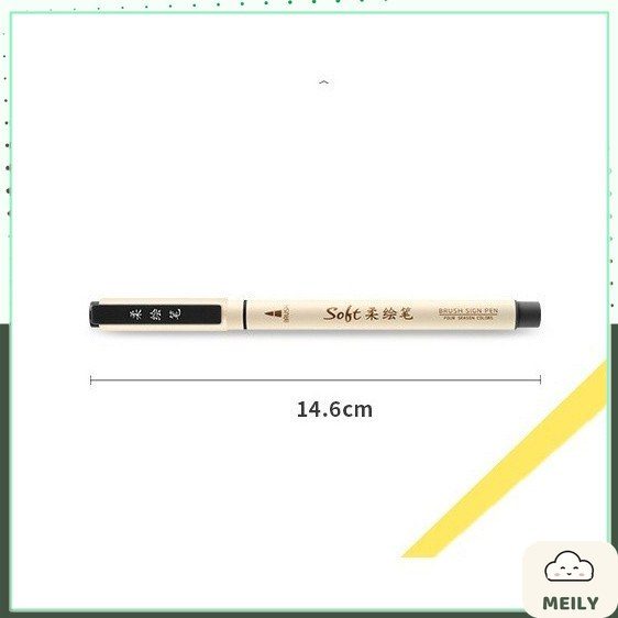 Bút lông Soft tips viết calligraphy nét thanh nét đậm ngòi brush B24