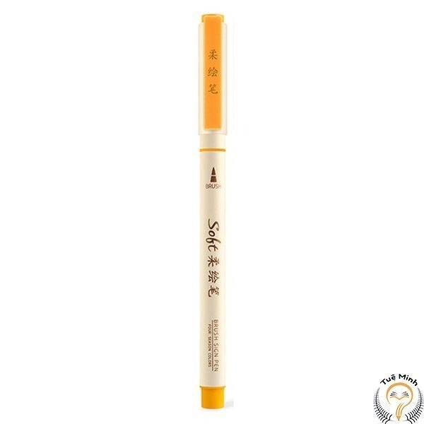 Bút lông Soft tips viết calligraphy nét thanh nét đậm ngòi brush B24 - Vàng ds-827鎏金
