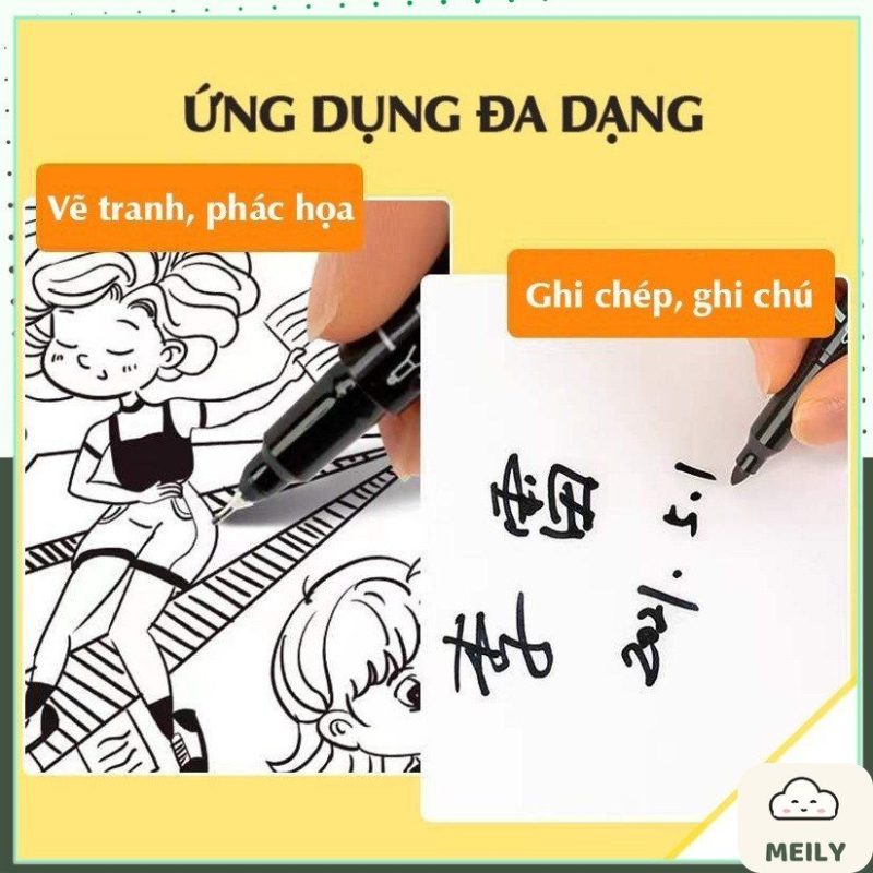 Bút Marker 2 đầu kèm đi nét line