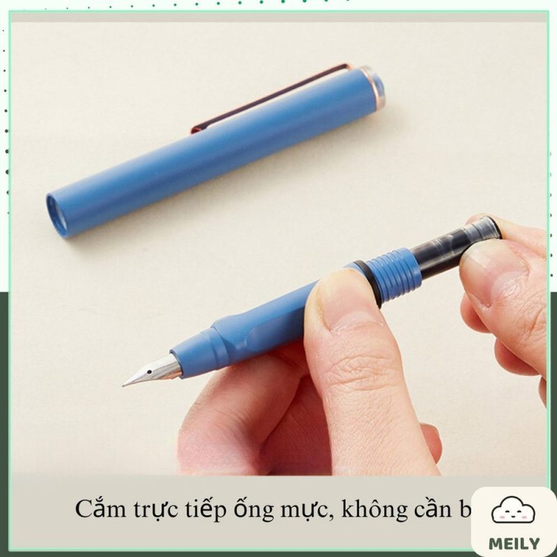 Bút máy bấm ngòi nét 0.38mm EF B159