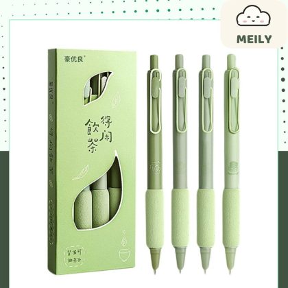 Bút Máy Bấm Trà Xanh B178 Ngòi 0.38mm