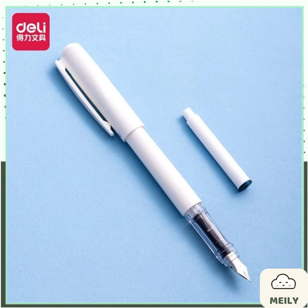 Bút máy Deli kèm 1 ống mực xanh SF611